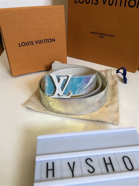 reflective Louis Vuitton belt